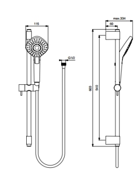 Душевой гарнитур B2234AA_T