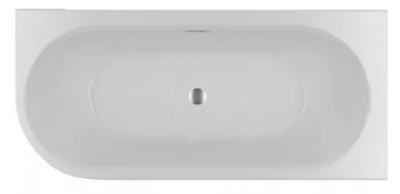 DESIRE L 184x84 L Ванна акриловая овальная пристенная RIHO Чехия