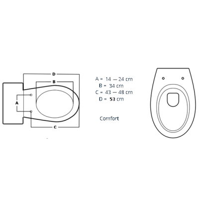 UB8520W Крышка-биде SensPa электронная для унитаза