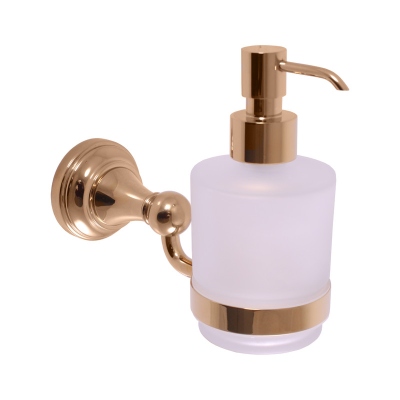 MKA0303Z MORAVA Дозатор для жидкого мыла настенный 71,5х150,5х180,75 RavSlezak, золото (склад)