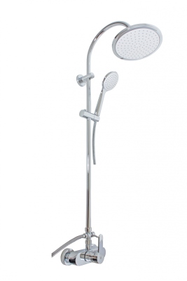 ZA082.5/3CB ZAMBEZI Смеситель для душа в комплекте RavSlezak, хром/белый