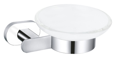 YUA0300CB YUKON Мыльница настенная 126х35х99,3 RavSlezak, хром/белый (склад)