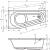 DELTA 160x80, R Ванна акриловая асимметричная RIHO
