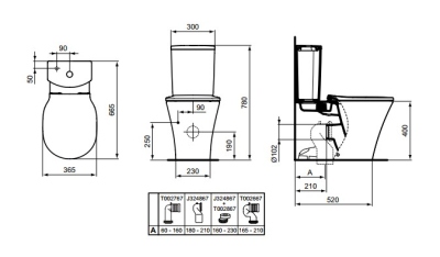 Унитаз E013701_T