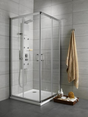 30453-01-08N Душевая кабина Premium Plus C 900*900*1900 хром/коричневое/5мм