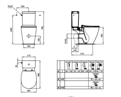 Унитаз E042901_T