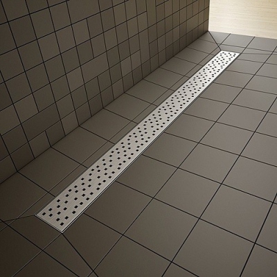 Линейный трап 5-7 мм, длина 950 мм, решетка QUADRO 5L095B/5R095Q