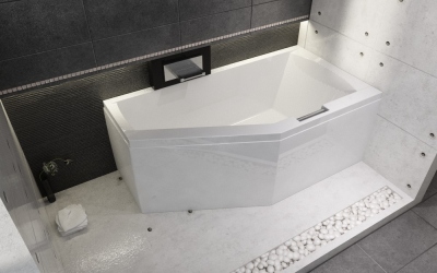 GETA 170x90, R Ванна акриловая асимметричная RIHO