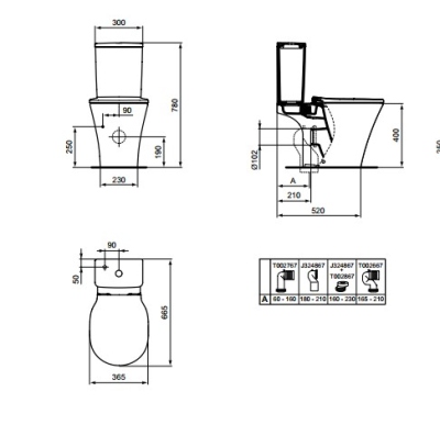 Унитаз E009701_T