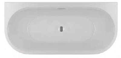 DESIRE WALL MOUNTED 184x84  Ванна акриловая овальная пристенная RIHO Чехия
