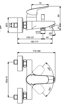 Смеситель B1721AA_T