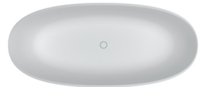 OVAL 160*72 Ванна из литого мрамора овальная SOLID SURFACE (сифон в комплекте) RIHO Чехия